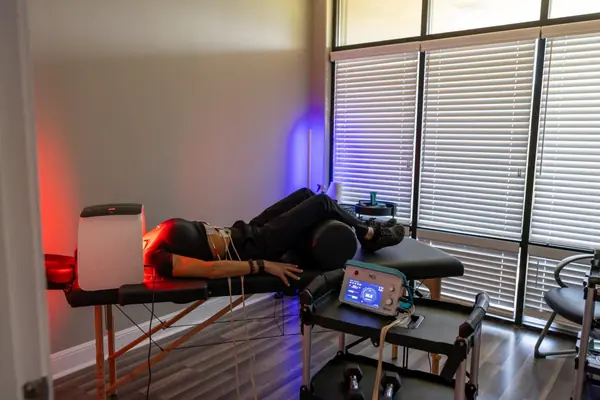 Red light therapy recovery session
